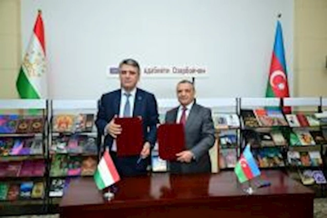 Tacikistan və Azərbaycan Milli kitabxanaları arasında memorandum imzalandı — FOTO Tacikistan və Azərbaycan Milli kitabxanaları arasında memorandum imzalandı — FOTO
