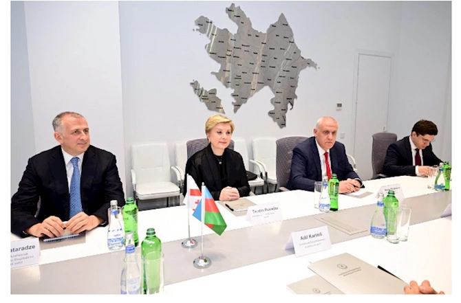 Azərbaycan ilə Gürcüstan arasında mədəniyyət sahəsində əməkdaşlığın perspektivləri müzakirə olunub — FOTOLAR Azərbaycan ilə Gürcüstan arasında mədəniyyət sahəsində əməkdaşlığın perspektivləri müzakirə olunub — FOTOLAR
