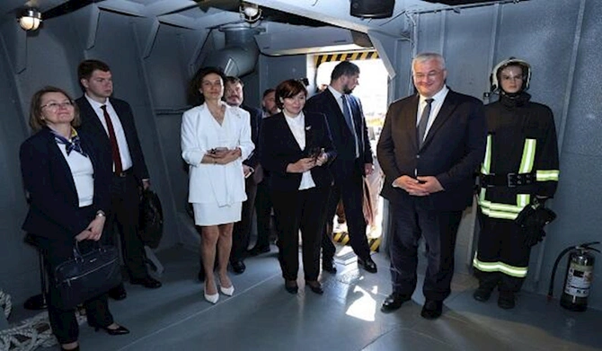 Sibiqa Suraxanı gəmi-muzeyini ziyarət etdi — FOTO