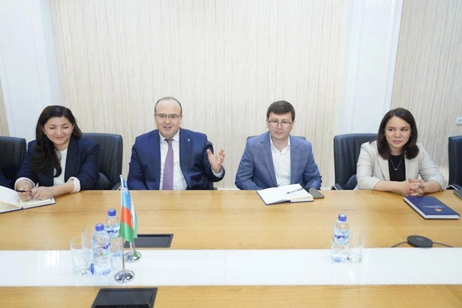 Azərbaycan nümayəndə heyəti Özbəkistan İnformasiya və Kütləvi Kommunikasiya Agentliyində görüş keçirdi — FOTOLAR Azərbaycan nümayəndə heyəti Özbəkistan İnformasiya və Kütləvi Kommunikasiya Agentliyində görüş keçirdi — FOTOLAR
