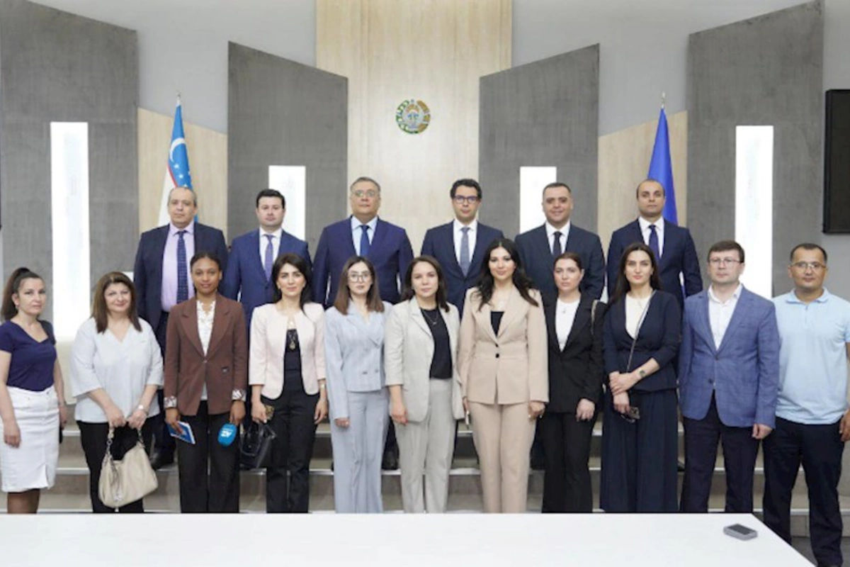Azərbaycan nümayəndə heyəti Özbəkistan İnformasiya və Kütləvi Kommunikasiya Agentliyində görüş keçirdi — FOTOLAR