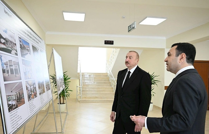İlham Əliyev İsmayıllıda “Talıstan” liseyinin binasının açılışında iştirak edib — FOTOLAR (YENİLƏNİB)