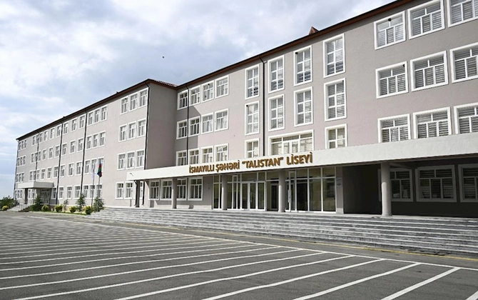 İlham Əliyev İsmayıllıda “Talıstan” liseyinin binasının açılışında iştirak edib — FOTOLAR (YENİLƏNİB)