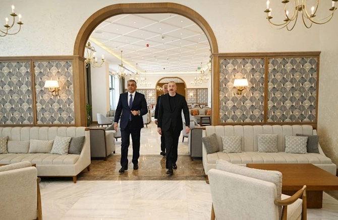 Prezident “Laçın” İstirahət Kompleksinin açılışını etdi — FOTOLAR Prezident “Laçın” İstirahət Kompleksinin açılışını etdi — FOTOLAR