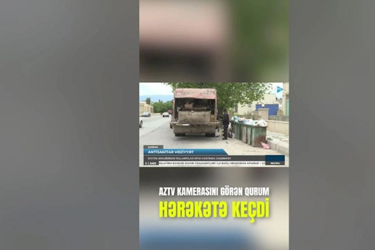 AzTV-nin kamerasını görən qurum hərəkətə keçdi — VİDEO