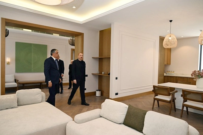 Prezident “Laçın” İstirahət Kompleksinin açılışını etdi — FOTOLAR Prezident “Laçın” İstirahət Kompleksinin açılışını etdi — FOTOLAR