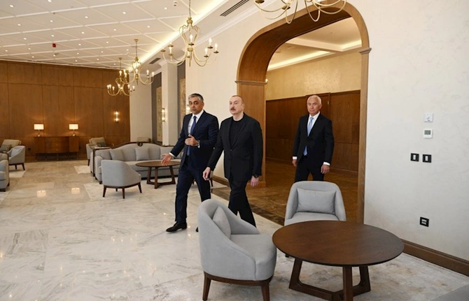 Prezident “Laçın” İstirahət Kompleksinin açılışını etdi — FOTOLAR Prezident “Laçın” İstirahət Kompleksinin açılışını etdi — FOTOLAR