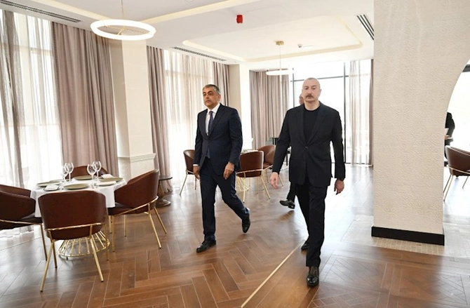 Prezident “Laçın” İstirahət Kompleksinin açılışını etdi — FOTOLAR Prezident “Laçın” İstirahət Kompleksinin açılışını etdi — FOTOLAR