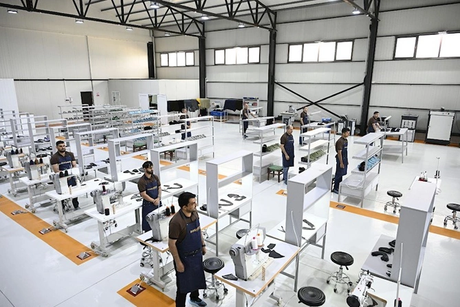 Azərbaycan Prezidenti “PIRSHAGHI” ayaqqabı fabrikinin Laçın filialının açılışında iştirak edib — FOTOLAR