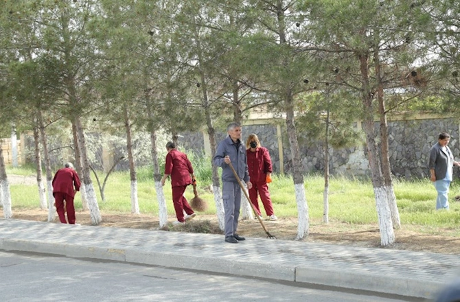 Hacıqabulda iməcilik keçirildi — FOTOLAR