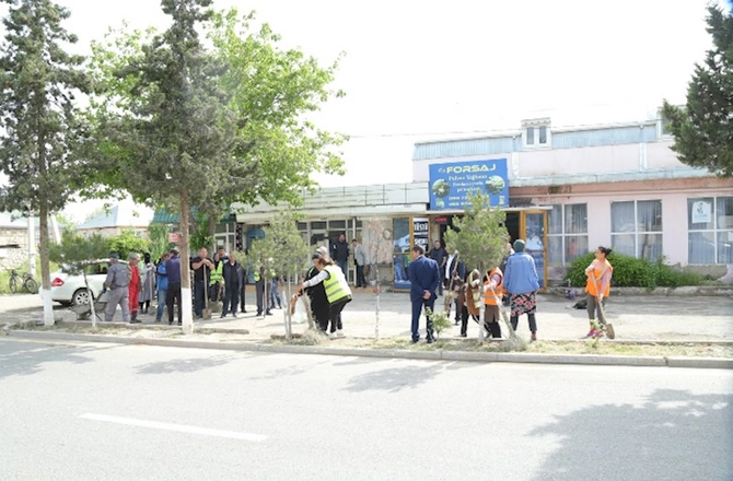Hacıqabulda iməcilik keçirildi — FOTOLAR