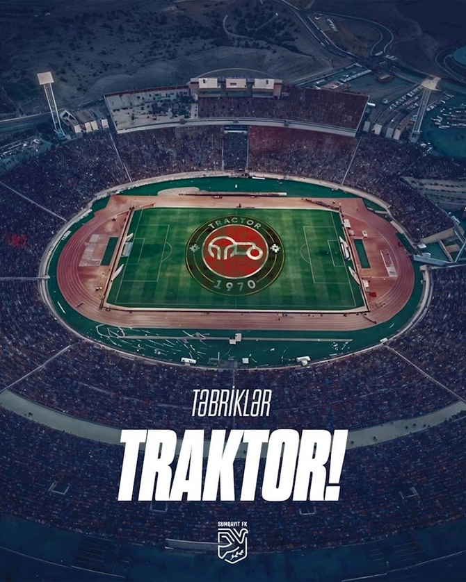 Azərbaycan klubları “Traktor”u təbrik etdilər — FOTOLAR Azərbaycan klubları “Traktor”u təbrik etdilər — FOTOLAR