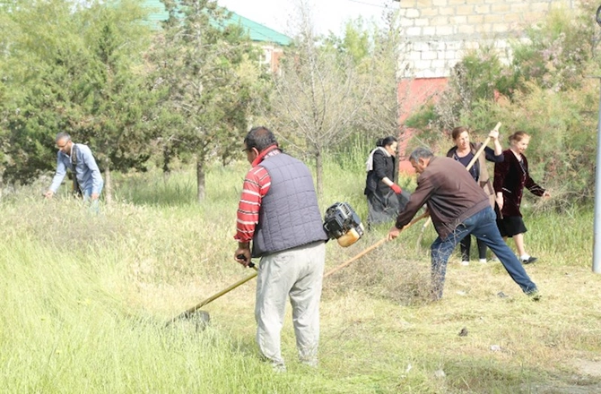 Hacıqabulda iməcilik keçirildi — FOTOLAR