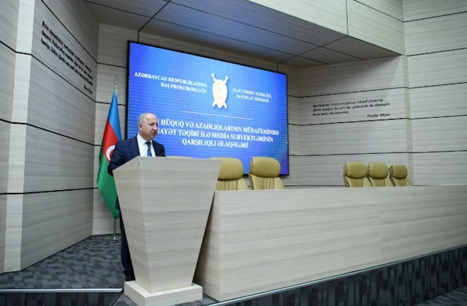 Baş Prokurorluqda media subyektləri və gənclərin iştirakı ilə tədbir keçirilib — FOTOLAR