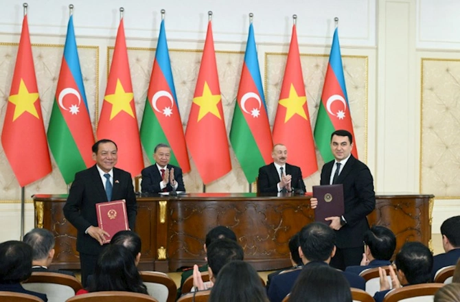 Azərbaycan ilə Vyetnam arasında imzalanmış sənədlərin mübadiləsi mərasimi keçirilib — (FOTOLAR) YENİLƏNİB