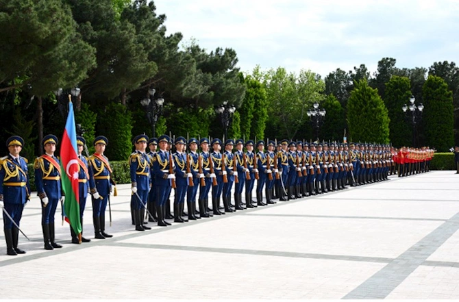 To Lamın rəsmi qarşılanma mərasimi olub — FOTOLAR