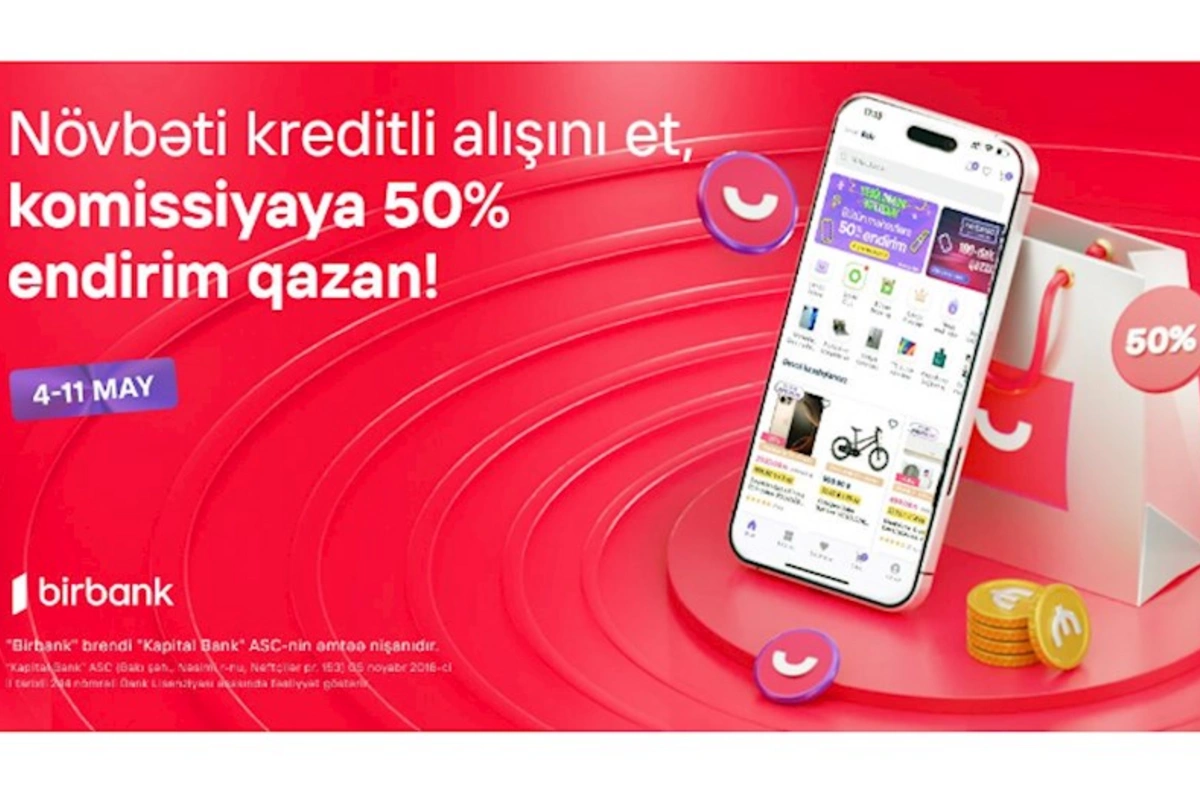 Umico kredit xətti ilə alış-verişə 50% komissiya endirimi