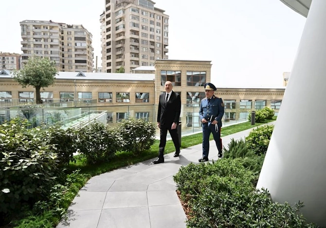 Prezident DGK-nın yeni binasının açılışında — FOTOLAR