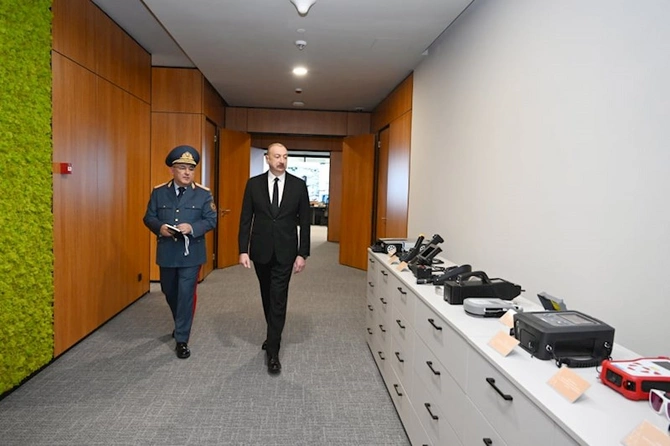 Prezident DGK-nın yeni binasının açılışında — FOTOLAR