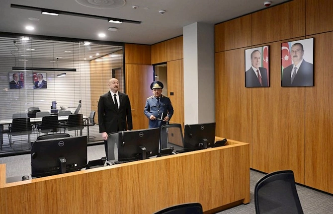 Prezident DGK-nın yeni binasının açılışında — FOTOLAR