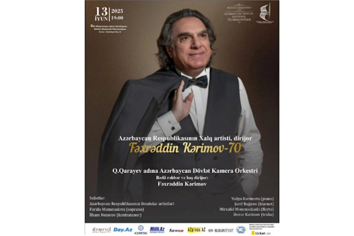 Dirijor Fəxrəddin Kərimovun yubiley konserti keçiriləcək