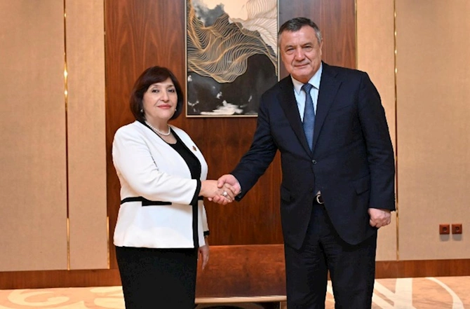 Milli Məclisin Özbəkistan parlamentinin hər iki palatası ilə əlaqələri müzakirə olunub — FOTOLAR
