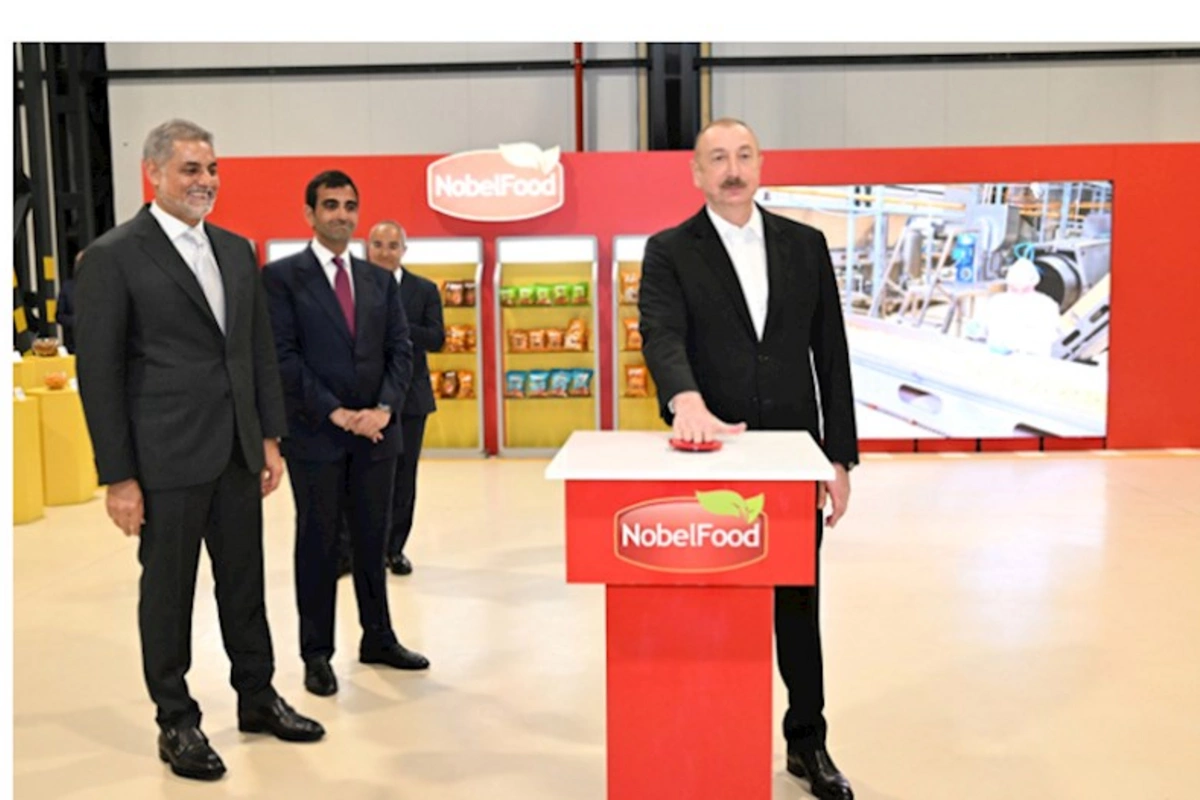 Prezident Bakıda yeni zavodun açılışında iştirak etdi — FOTOLAR