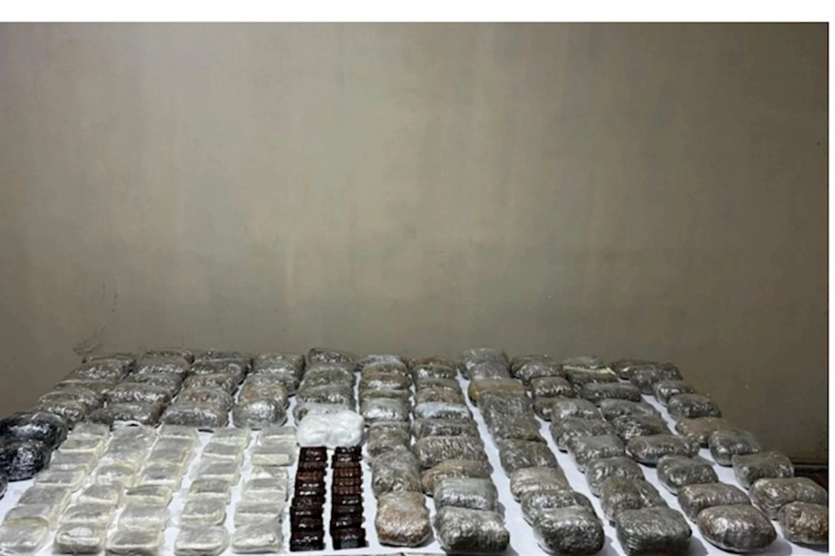 İrandan Azərbaycana 75 kiloqram narkotik keçirilməsinin qarşısı alınıb