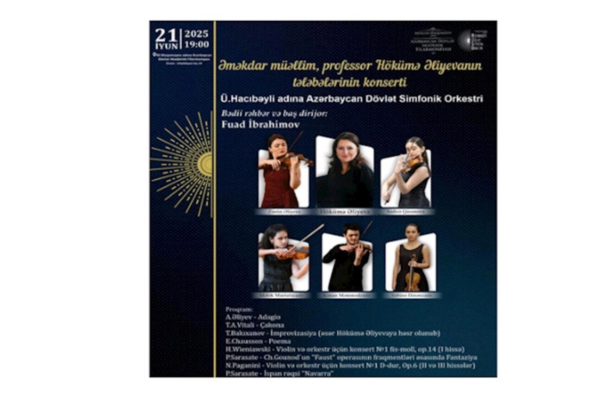 Filarmoniyada tələbələrin violin konserti keçiriləcək