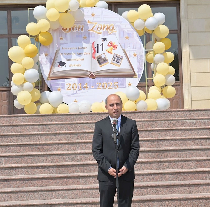 Nazir onların “Son zəng”ində iştirak etdi — FOTOLAR