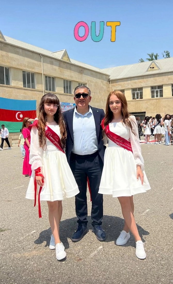 Onun da qızları məzun oldu — FOTOLAR