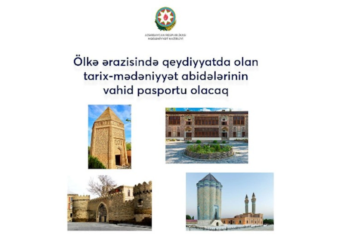 Ölkə ərazisində qeydiyyatda olan tarix mədəniyyət abidələrinin vahid pasportu olacaq