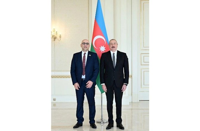 Prezident Fələstinin ölkəmizdə yeni təyin olunmuş səfirinin etimadnaməsini qəbul edib — FOTOLAR
