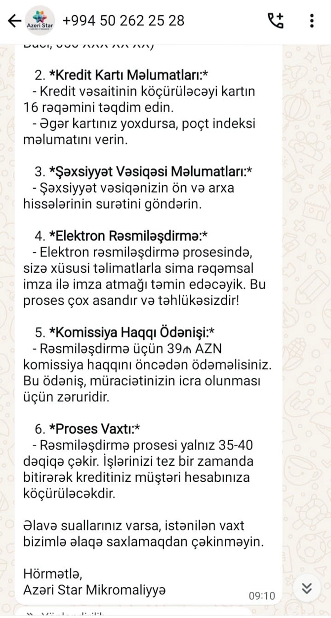 Sosial şəbəkələrdə kredit vermək adıyla insanları aldadırlar — FOTOLAR