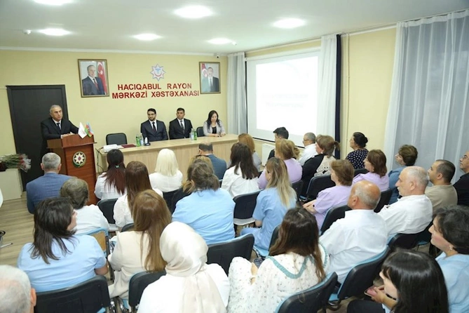 Hacıqabulda Tibb İşçilərinin Peşə Bayramı günü qeyd edildi — FOTOLAR