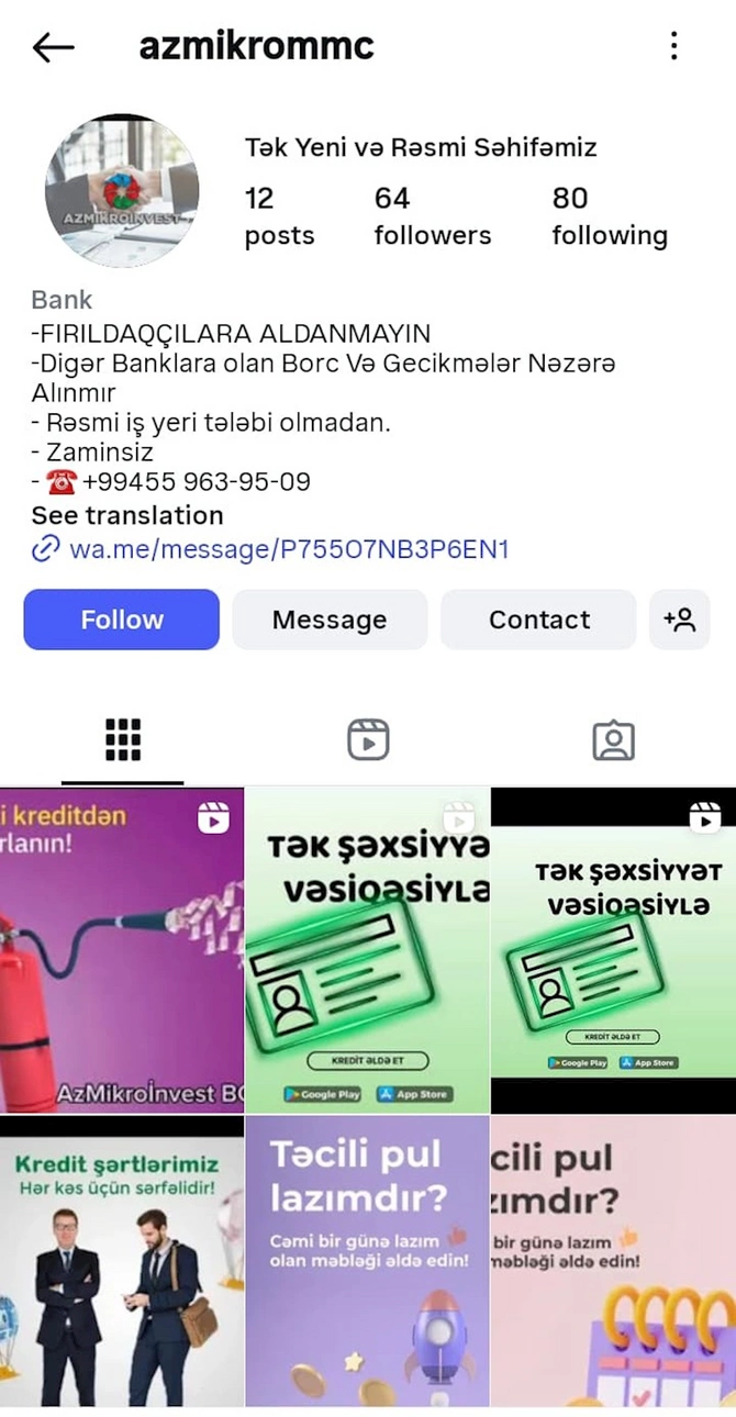 Sosial şəbəkələrdə kredit vermək adıyla insanları aldadırlar — FOTOLAR