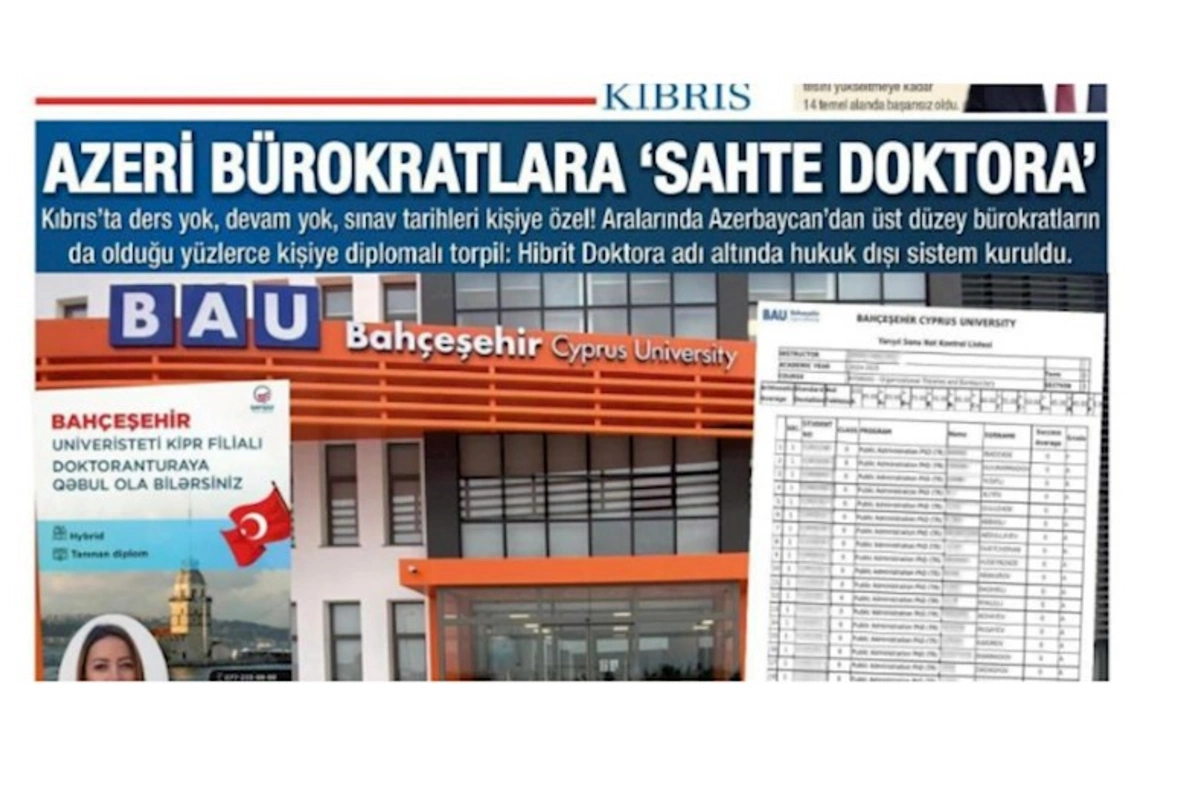 Şimali Kipr mediasından ŞOK İDDİA: “Azərbaycanlı məmurlara saxta doktorantura diplomları verilir” — FOTOLAR