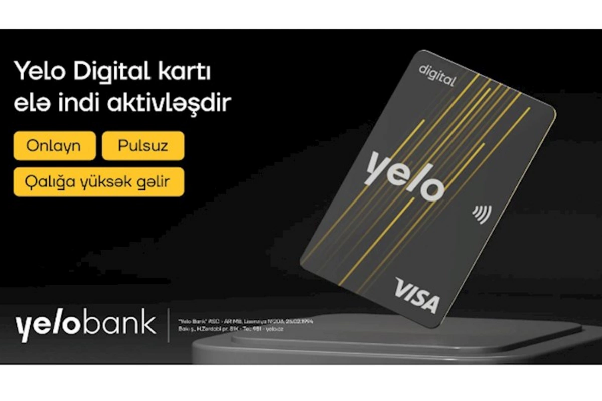 Yelo Bank-dan yeni rəqəmsal kart: Yelo Digital Card