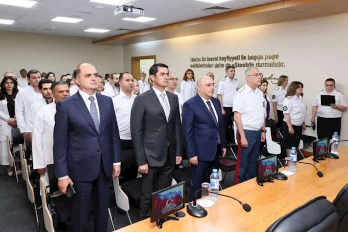 Tibb İşçilərinin Peşə Bayramı Günü münasibətilə tədbir keçirilib — FOTOLAR