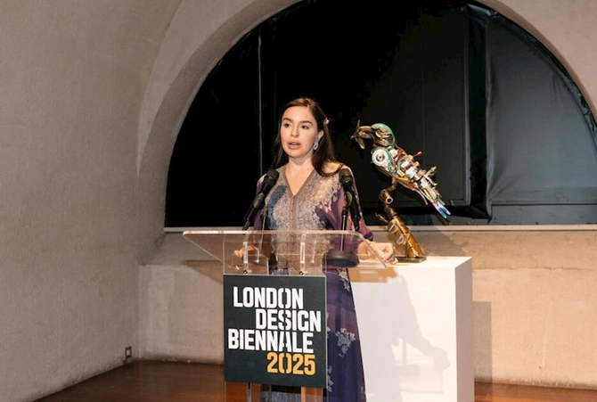 Leyla Əliyeva London Dizayn Biennalesində Azərbaycan MAMA Ana təbiət” sərgisində iştirak edib — FOTOLAR