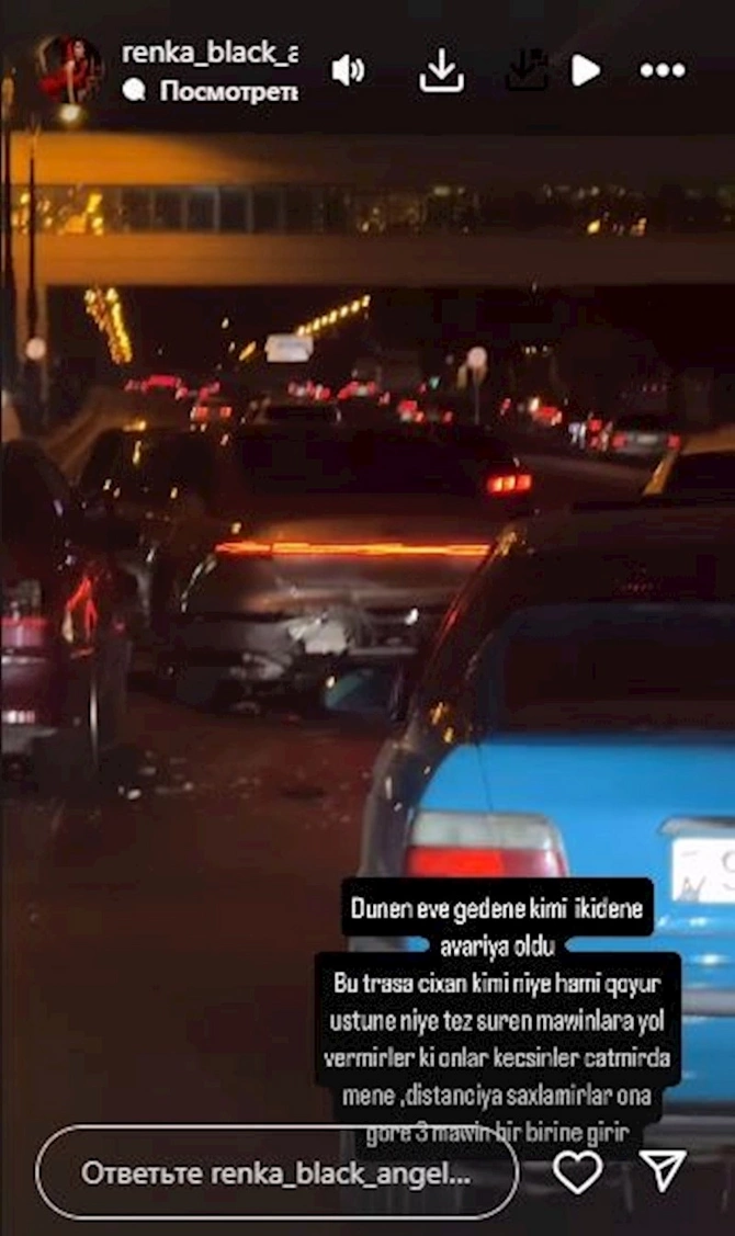 Renka sürücülərdən şikayətçidir — FOTO Renka sürücülərdən şikayətçidir — FOTO