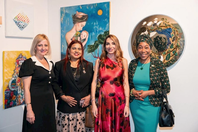 Leyla Əliyeva London Dizayn Biennalesində Azərbaycan MAMA Ana təbiət” sərgisində iştirak edib — FOTOLAR