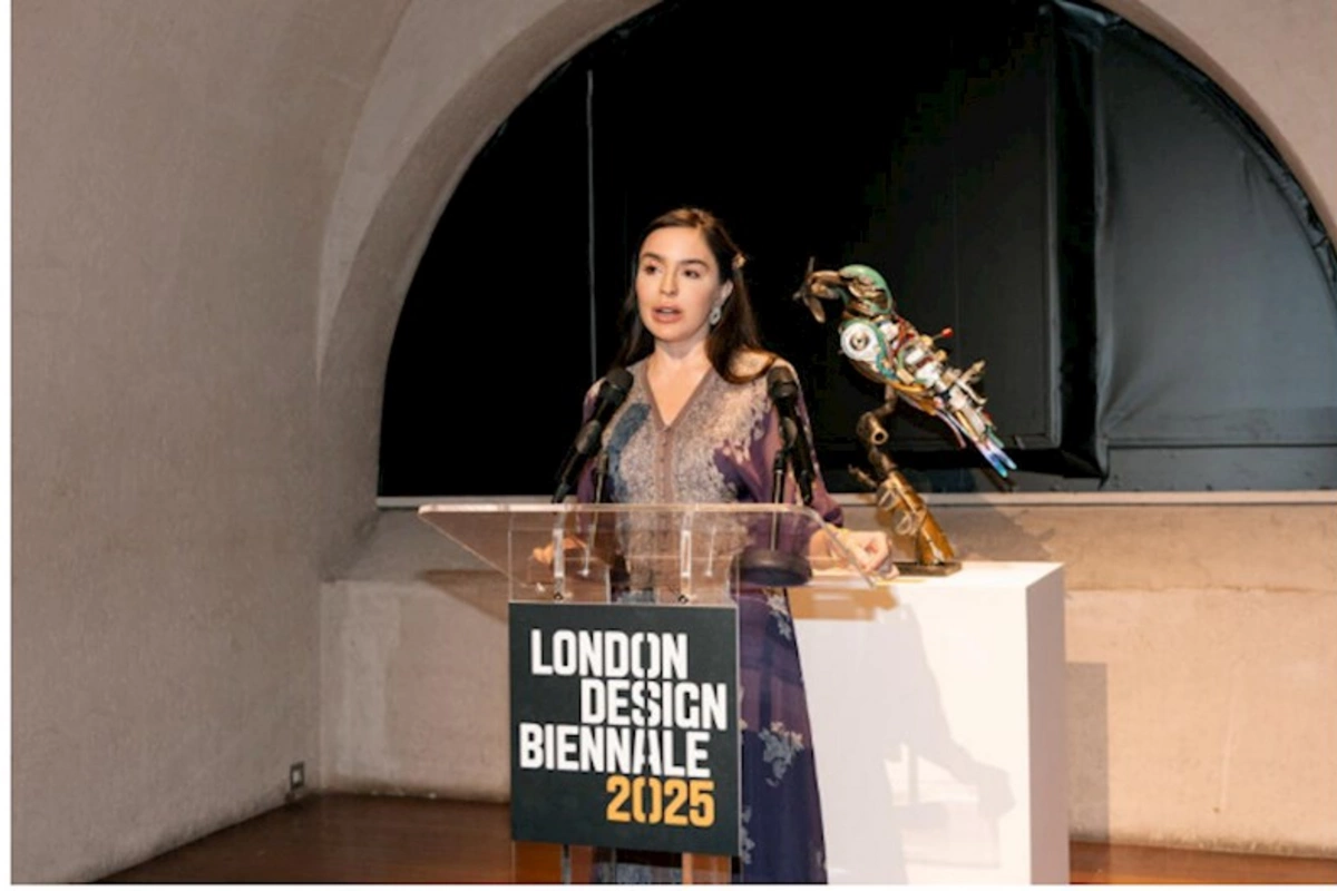 Leyla Əliyeva London Dizayn Biennalesində Azərbaycan MAMA Ana təbiət” sərgisində iştirak edib — FOTOLAR