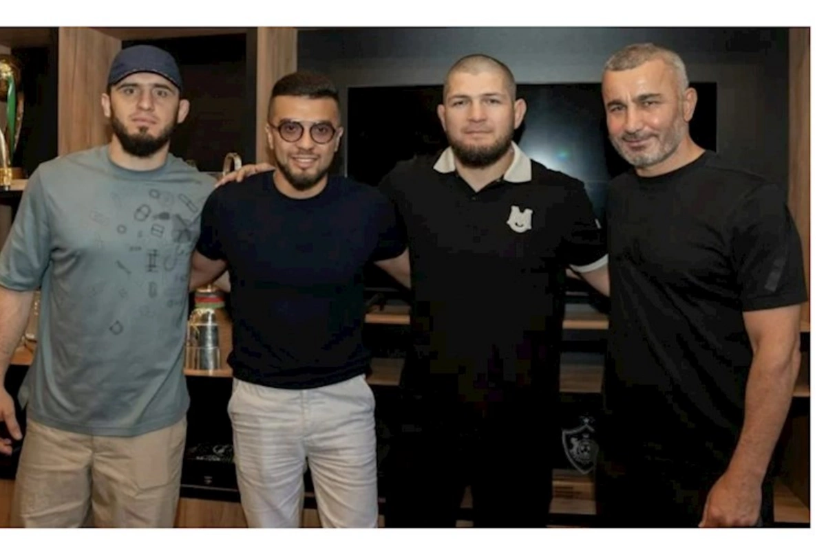 Həbib Nurmaqomedov Qurban Qurbanovla görüşdü — FOTO