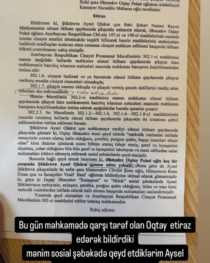 Aysel Şükür məhkəmə qərarından narazıdır — FOTO