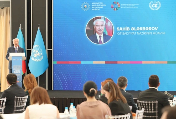 Dayanıqlı İnkişaf Məqsədlərinə həsr olunmuş xüsusi sessiya keçirilib — FOTOLAR