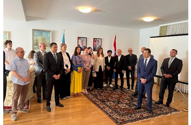 Azərbaycanın Xorvatiyadakı Səfirliyində iki ölkənin mədəniyyət və yaradıcı sənaye təmsilçilərinin işgüzar görüşü keçirilib — FOTOLAR