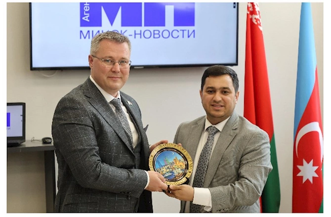 Minskdə mühüm konfrans: Azərbaycan və Belarus jurnalistləri bir araya gəldi — FOTOLAR