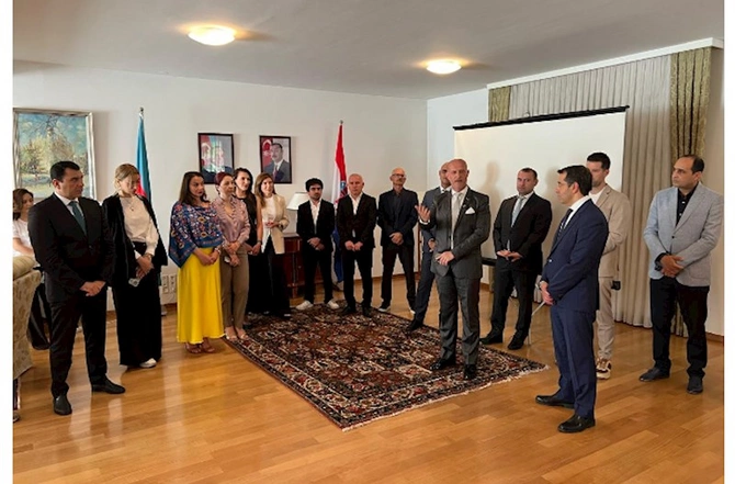 Azərbaycanın Xorvatiyadakı Səfirliyində iki ölkənin mədəniyyət və yaradıcı sənaye təmsilçilərinin işgüzar görüşü keçirilib — FOTOLAR