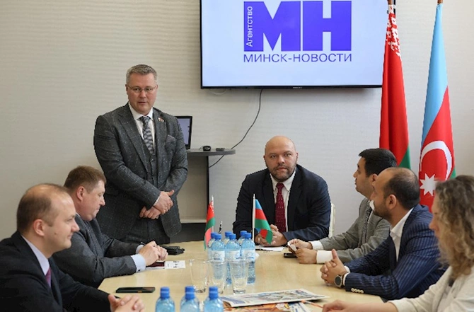 Minskdə mühüm konfrans: Azərbaycan və Belarus jurnalistləri bir araya gəldi — FOTOLAR